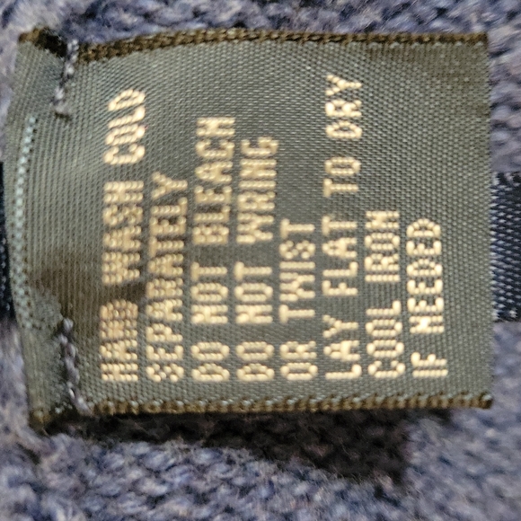 Polo Ralph Lauren Large Blue Quarter Zip Sweater - Picture 6 of 6